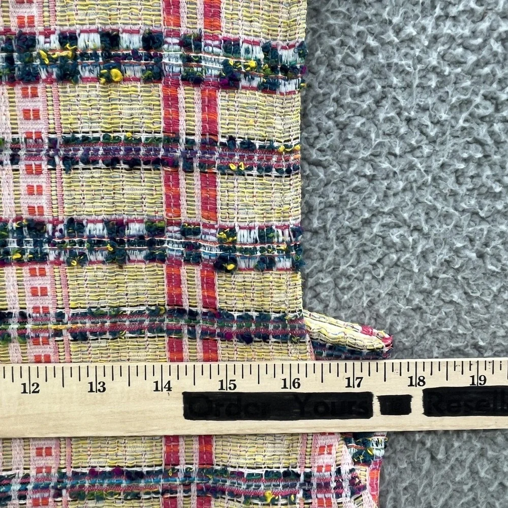 Sezane Dress 4 Multicolor Plaid Tweed Katie Sleeveless MOD Retro Mini Shift - Picture 8 of 13